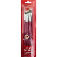 Kit Pincéis Artísticos Madeira e E.V.A Condor 596 5 peças - Palácio da Arte