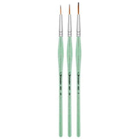 Kit Pincéis Ergonômicos Filete para Pintura 4005 - Palácio da Arte
