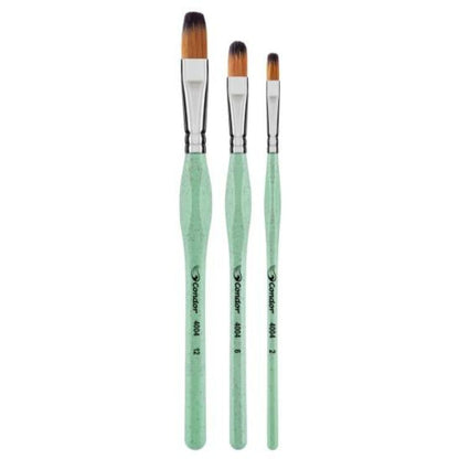 Kit Pincéis Ergonômicos Língua de Gato para Pintura 4004 - Palácio da Arte