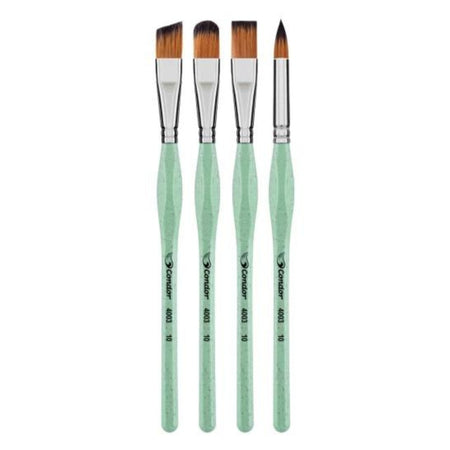 Kit Pincéis Ergonômicos Prático para Pintura 4003 - Palácio da Arte