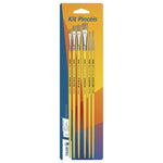 Kit Pincéis para Pintura 6234 Cerda Natural com 6 unidades Pincéis Tigre - Palácio da Arte