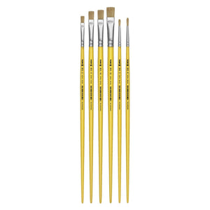 Kit Pincéis para Pintura 6234 Cerda Natural com 6 unidades Pincéis Tigre - Palácio da Arte