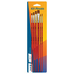 Kit Pincéis para Pintura 6235 Pelo Orelha de Boi com 6 unidades Pincéis Tigre - Palácio da Arte