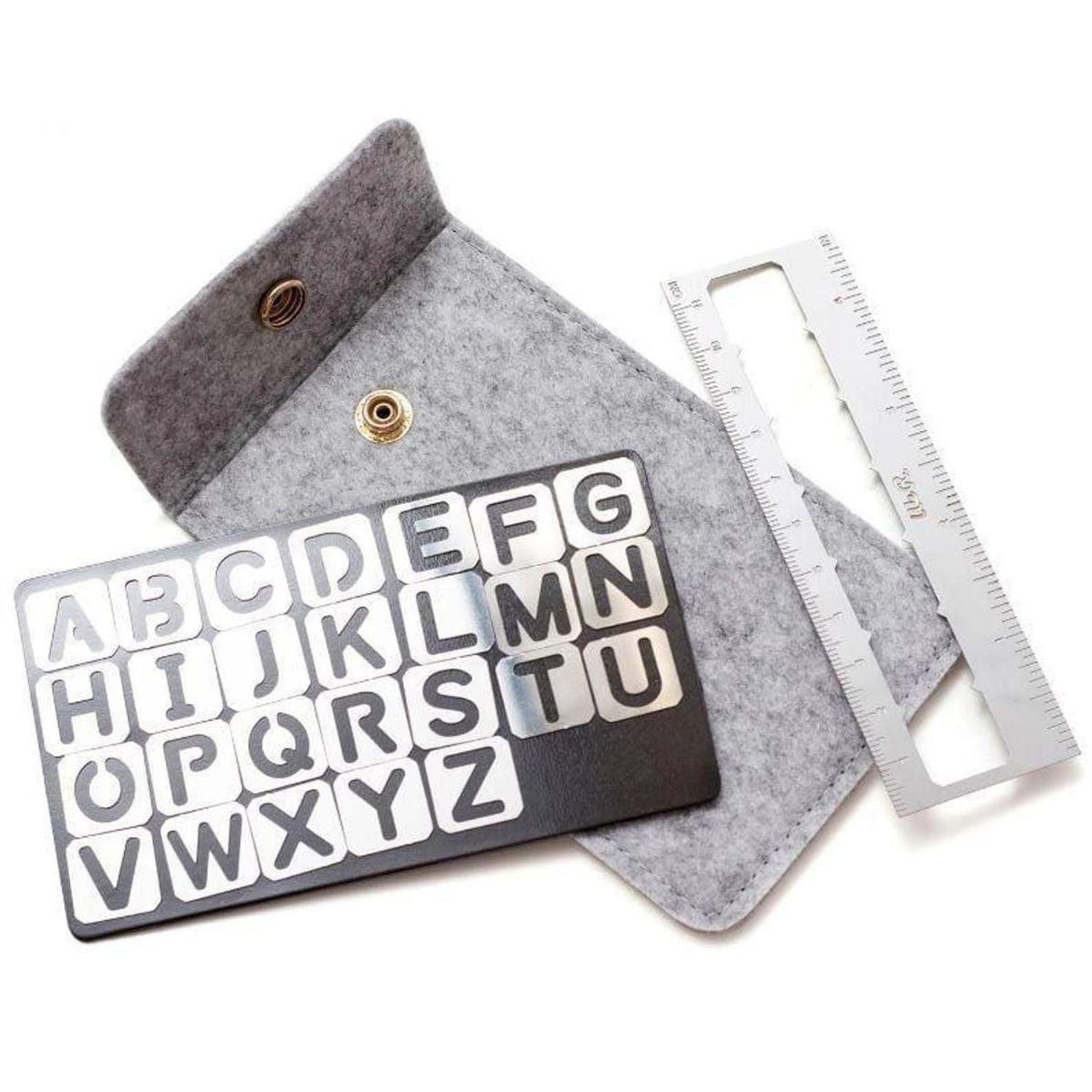 Kit Stencil Magnético Alfabeto WER362 com 30 peças - Palácio da Arte
