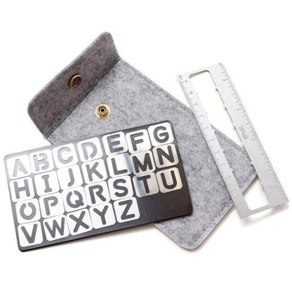 Kit Stencil Magnético Alfabeto WER362 com 30 peças - Palácio da Arte