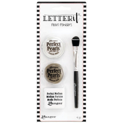 Kit Tinta Perolada Letter It Pearl Powders Ranger 04 4 Peças - Palácio da Arte