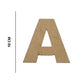Letras em MDF 10cm Arial Black - Palácio da Arte