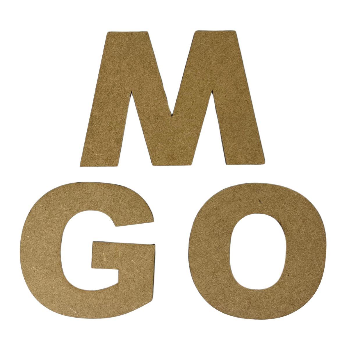 Letras em MDF 10cm Arial Black - Palácio da Arte
