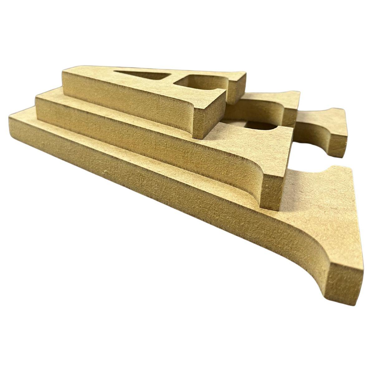 Letras em MDF 12cm de Altura e 1,8cm de Espessura - Palácio da Arte