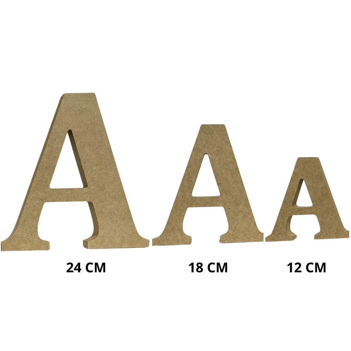 Letras em MDF 18cm de Altura e 1,8cm de Espessura - Palácio da Arte