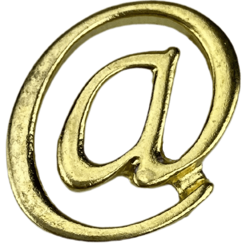 Letras em Metal Dourado 2cm de altura - Palácio da Arte