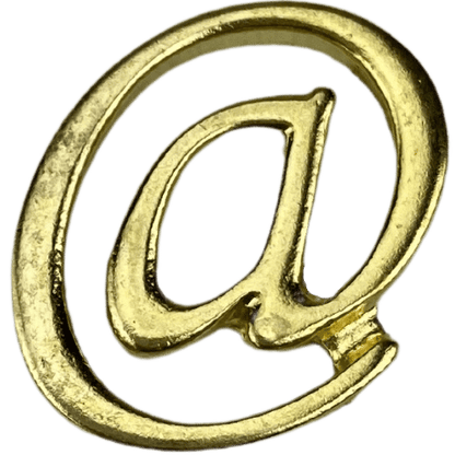 Letras em Metal Dourado 2cm de altura - Palácio da Arte