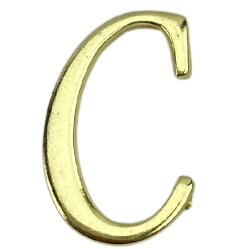 Letras em Metal Dourado 2cm de altura - Palácio da Arte