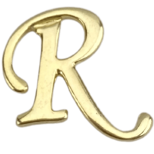 Letras em Metal Dourado 2cm de altura - Palácio da Arte