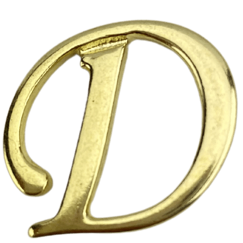 Letras em Metal Dourado 2cm de altura - Palácio da Arte