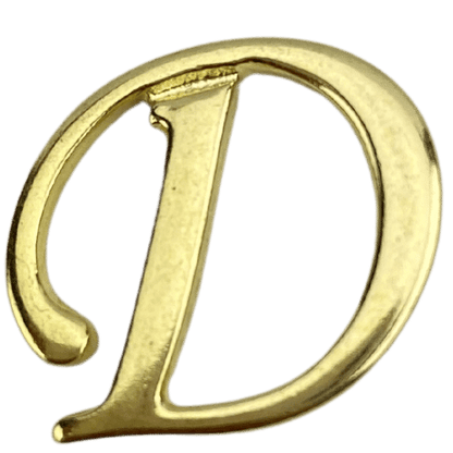 Letras em Metal Dourado 2cm de altura - Palácio da Arte