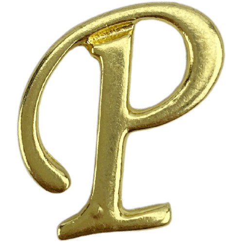 Letras em Metal Dourado 2cm de altura - Palácio da Arte