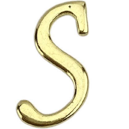 Letras em Metal Dourado 2cm de altura - Palácio da Arte