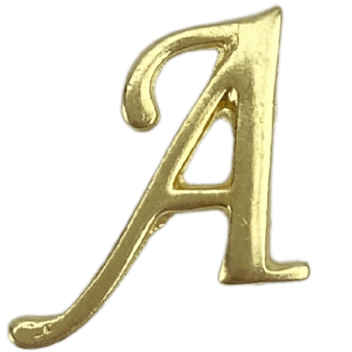 Letras em Metal Dourado 2cm de altura - Palácio da Arte