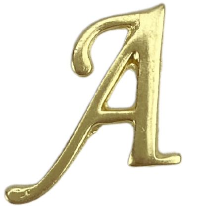 Letras em Metal Dourado 2cm de altura - Palácio da Arte