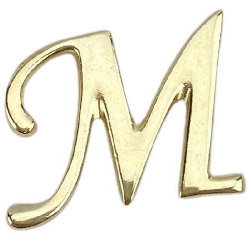 Letras em Metal Dourado 2cm de altura - Palácio da Arte