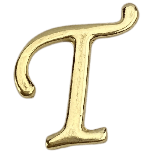 Letras em Metal Dourado 2cm de altura - Palácio da Arte