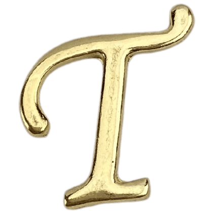 Letras em Metal Dourado 2cm de altura - Palácio da Arte