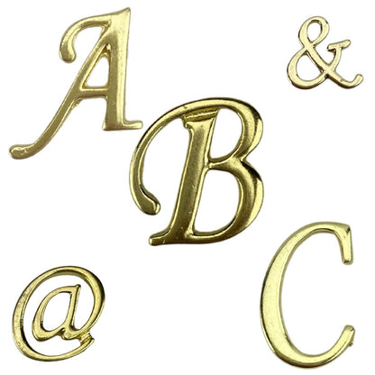 Letras em Metal Dourado 2cm de altura - Palácio da Arte