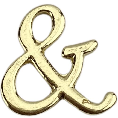 Letras em Metal Dourado 2cm de altura - Palácio da Arte