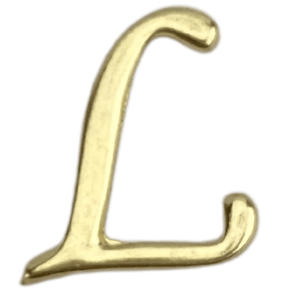 Letras em Metal Dourado 2cm de altura - Palácio da Arte
