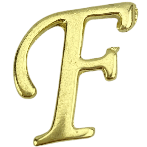 Letras em Metal Dourado 2cm de altura - Palácio da Arte