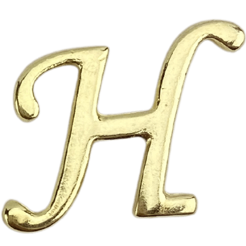 Letras em Metal Dourado 2cm de altura - Palácio da Arte