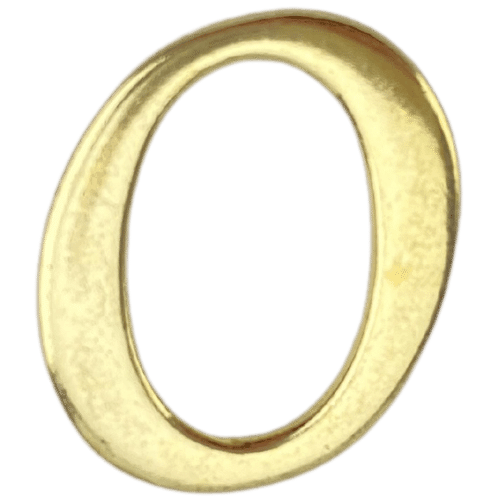 Letras em Metal Dourado 2cm de altura - Palácio da Arte