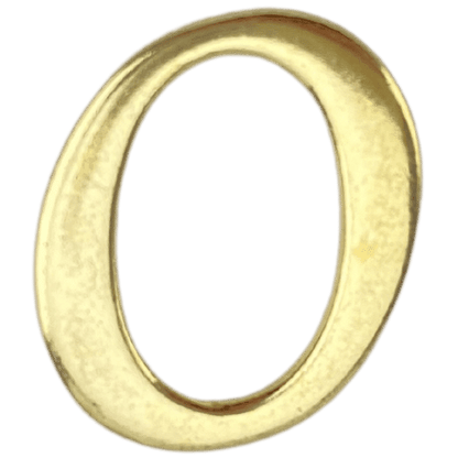 Letras em Metal Dourado 2cm de altura - Palácio da Arte