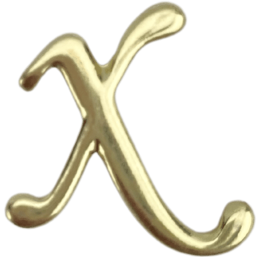 Letras em Metal Dourado 2cm de altura - Palácio da Arte