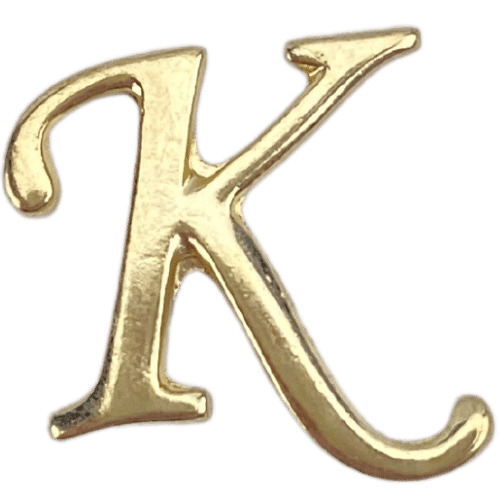 Letras em Metal Dourado 2cm de altura - Palácio da Arte
