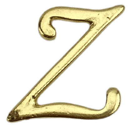 Letras em Metal Dourado 2cm de altura - Palácio da Arte