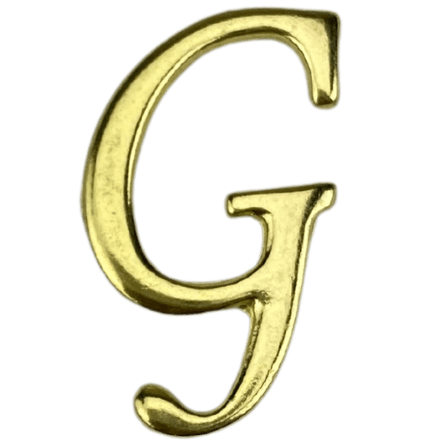 Letras em Metal Dourado 2cm de altura - Palácio da Arte