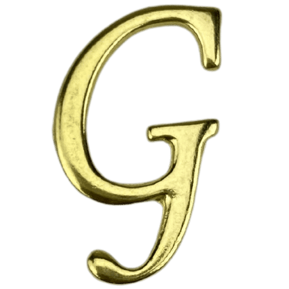 Letras em Metal Dourado 2cm de altura - Palácio da Arte