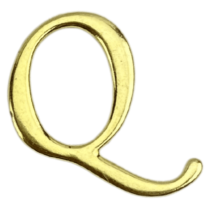 Letras em Metal Dourado 2cm de altura - Palácio da Arte