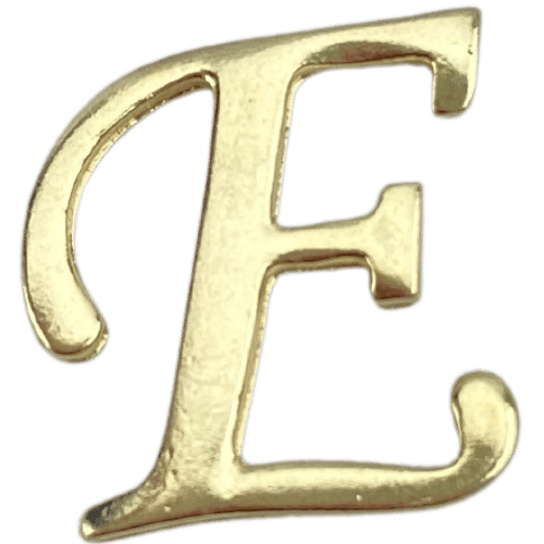 Letras em Metal Dourado 2cm de altura - Palácio da Arte