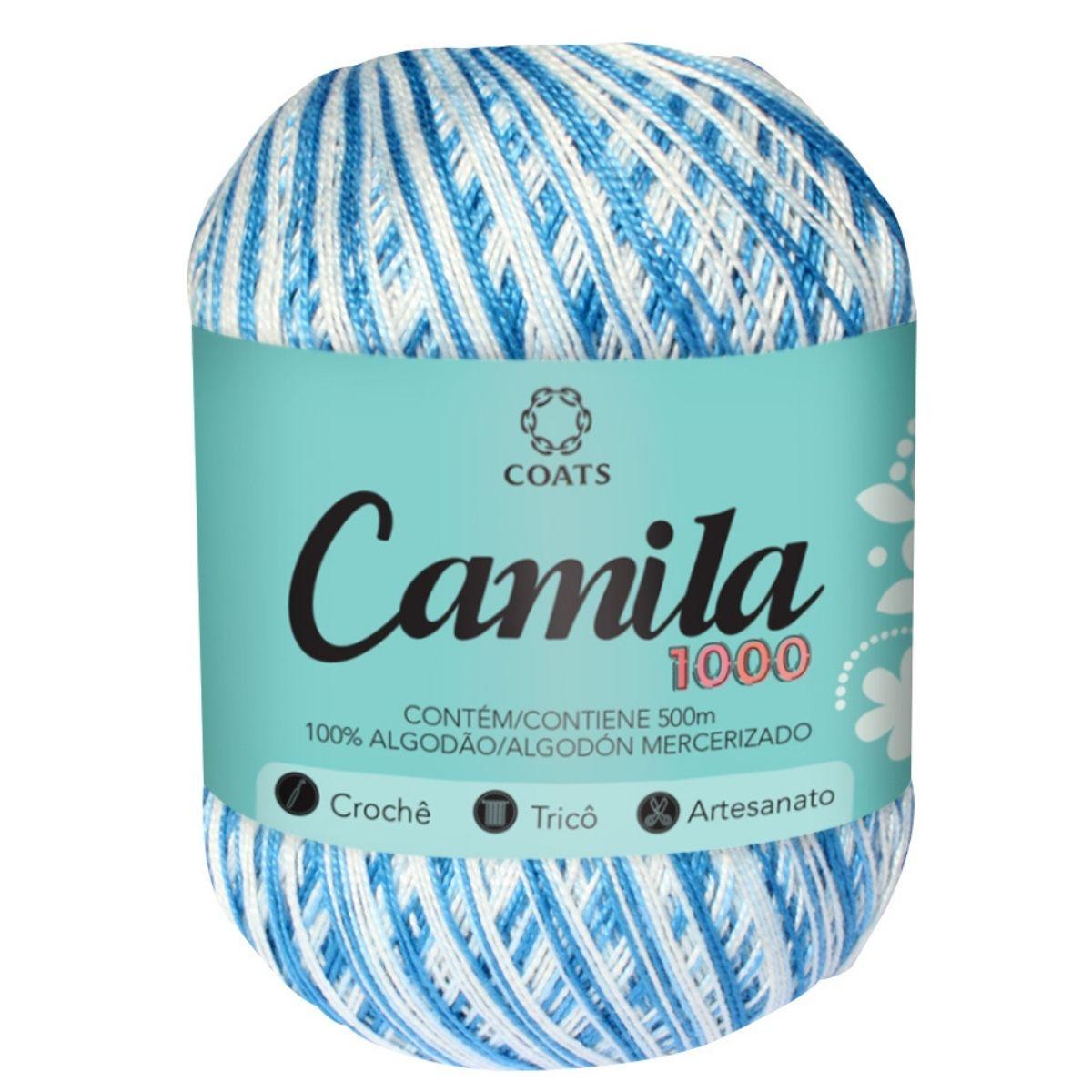Linha Camila 1000m com 150g Mesclada em Algodão - Palácio da Arte