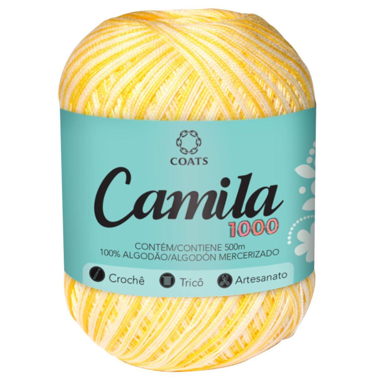 Linha Camila Fashion 500m com 150g Mesclada em Algodão - Palácio da Arte