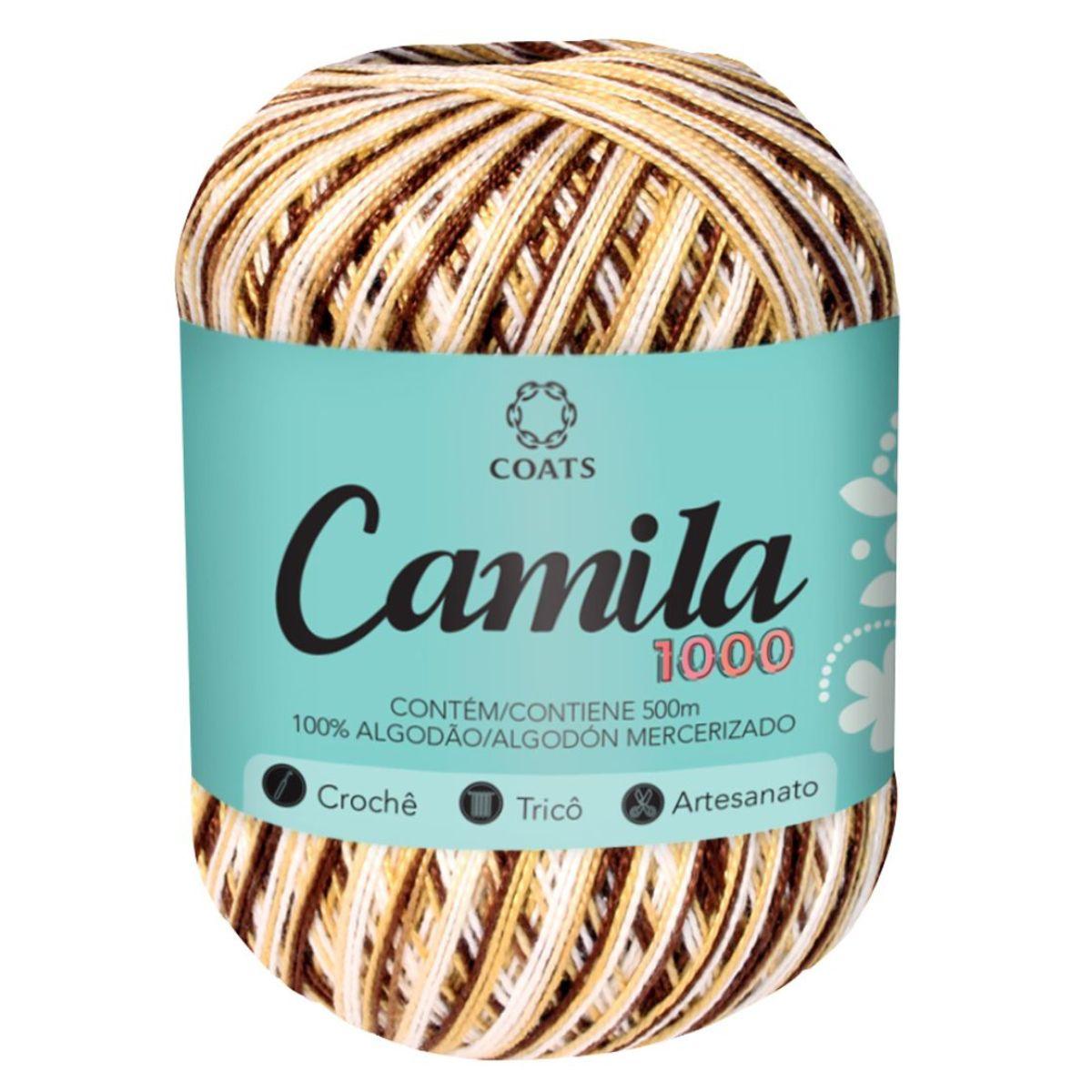 Linha Camila Fashion 500m com 150g Mesclada em Algodão - Palácio da Arte