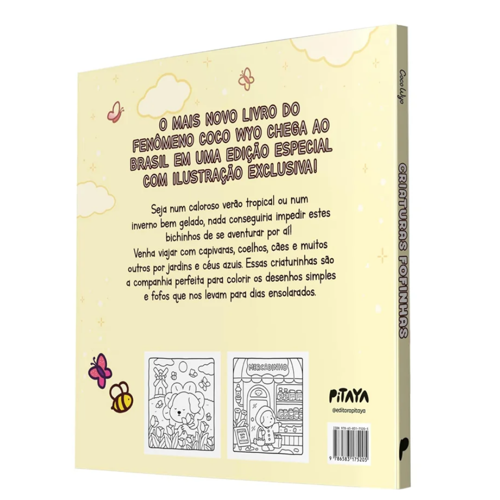 Livro de Colorir CocoWyo Criaturas Fofinhas Colheitas - Palácio da Arte