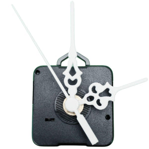 Máquina de Relógio Tic Tac Quartz de Parede 13mm com Ponteiros Colonial 6cm Branco - Palácio da Arte
