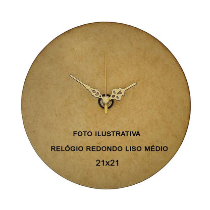 Máquina de Relógio Tic Tac Quartz de Parede 13mm com Ponteiros Colonial 6cm Ouro - Palácio da Arte