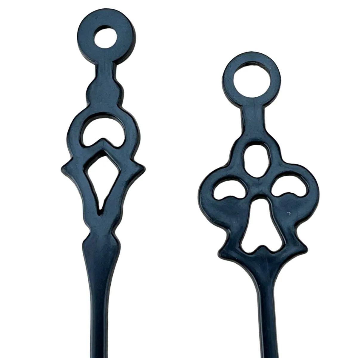Máquina de Relógio Tic Tac Quartz de Parede 13mm com Ponteiros Colonial 7cm Preto e Vermelho - Palácio da Arte