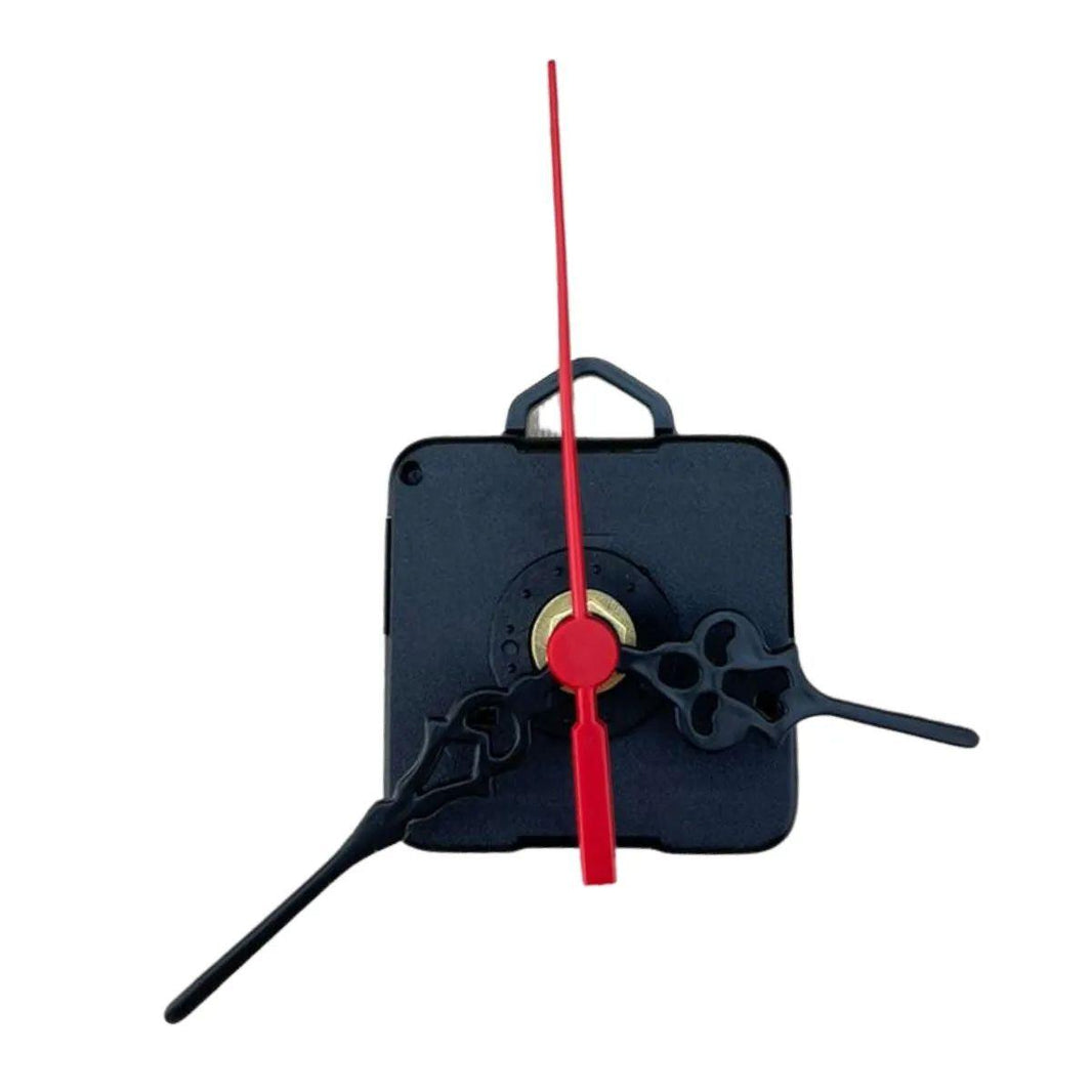 Máquina de Relógio Tic Tac Quartz de Parede 13mm com Ponteiros Colonial 7cm Preto e Vermelho - Palácio da Arte