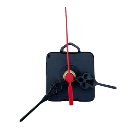 Máquina de Relógio Tic Tac Quartz de Parede 13mm com Ponteiros Colonial 7cm Preto e Vermelho - Palácio da Arte